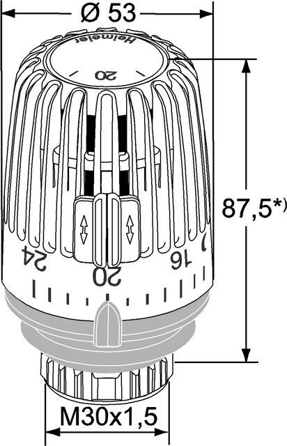 IMI HEIMEIER Thermostat-Kopf K