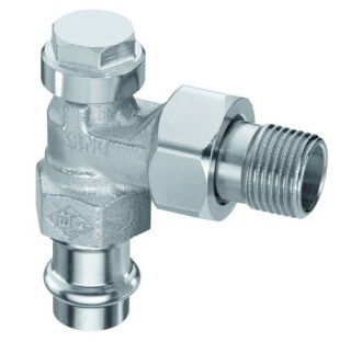 IMI HEIMEIER Verschraubung Regulux, DN 15 Eckform, Viega Pressanschluss 15 mm