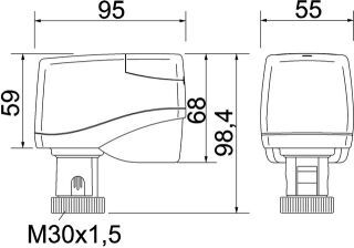 IMI TA Stellmotor TA-MC50-C 230 V AC/DC