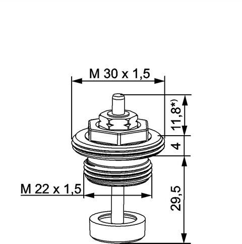 IMI HEIMEIER Thermostat-Oberteil f. Ventilheizkörper