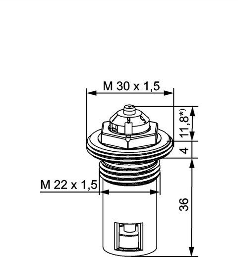IMI HEIMEIER Thermostat-Oberteil f. Ventilheizkörper