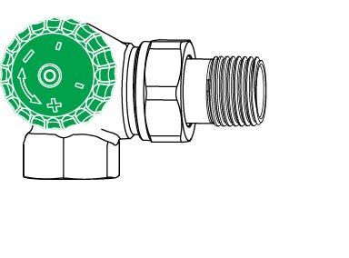 IMI HEIMEIER Thermostat-Ventilunterteil Eclipse 300,Winkeleck/links, DN 15