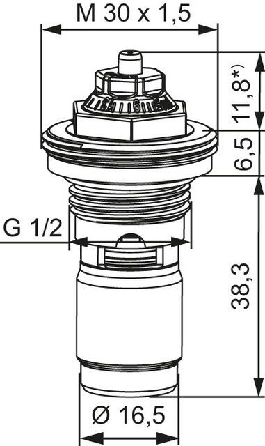 IMI HEIMEIER Thermostat-Oberteil Eclipse