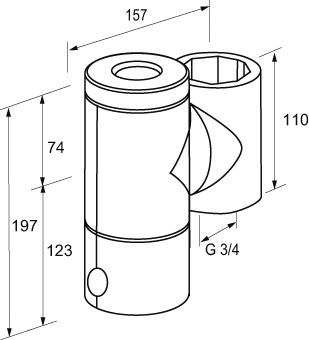 IMI PNEUMATEX Schlamm Abscheider Zeparo ZTMI 20, drehbar, mit Isolierung