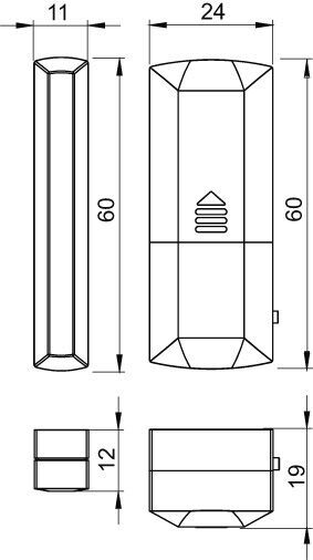 IMI HEIMEIER Funk-Fenster-/Türkontaktsensor inkl. 3,6V LS14250 Batterie