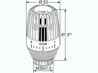 IMI HEIMEIER Thermostat-Kopf K-eco weiß RAL 9016, Standard