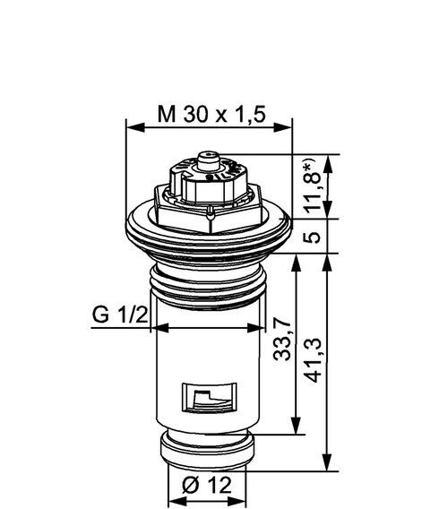 IMI HEIMEIER Thermostat-Oberteil f. Ventilheizkörper
