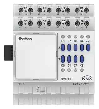 Erweiterungsmodul RME 8 T KNX (8-fach Kombiaktor Schalten/Jalousie)