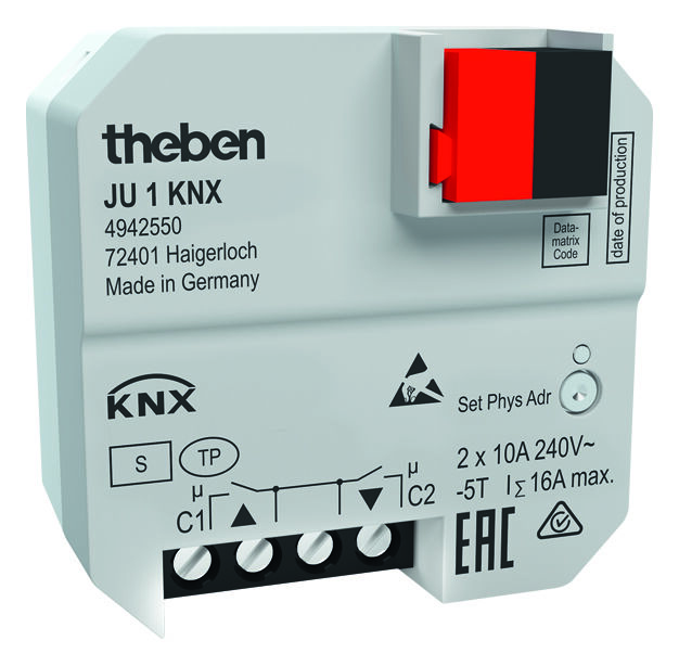 Theben KNX Jalousieaktor (Unterputz) JU KNX