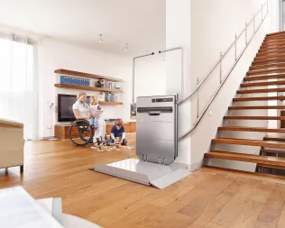 Plattformtreppenlift Kurve