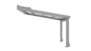 SINTESI Pergola - max. Breite: 6000 mm max. Ausfall: 6500 mm max. Säulenhöhe 3500 mm