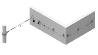 AIO-Seilsystem überfahrbar Fassade
