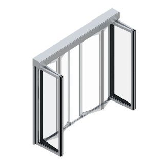 dormakaba FFT FLEX Green, Energieeffiziente Faltflügeltür