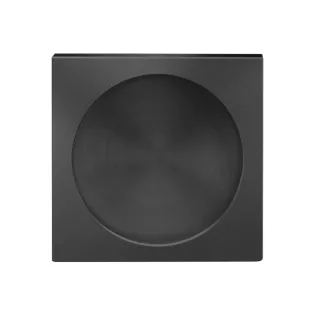 Griffmuschel quadratisch, ohne Schraublöcher, Kosmos Schwarz | © Karcher Design