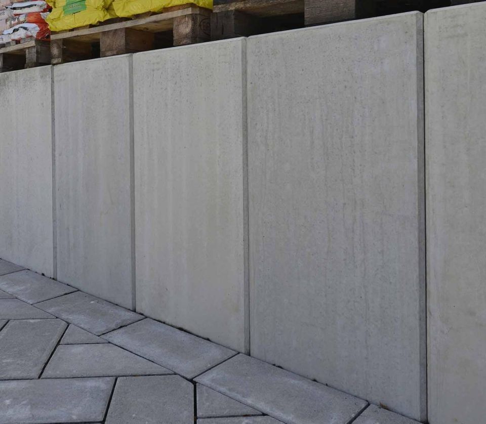 Mauerscheibe 205/115/100 12 cm Wandstärke Sichtbeton