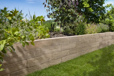 LogWall-Mauer