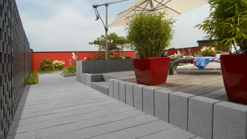 Pflasterstein Vios®, grau, 40 x 20 cm