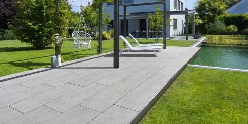 Alesaro® BETONPLUS in grau, 80 x 40 cm