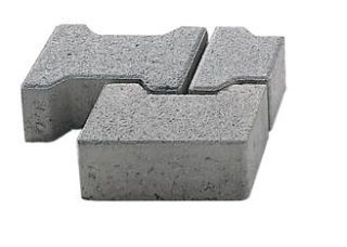Doppel-T 8 cm weiß Endstein