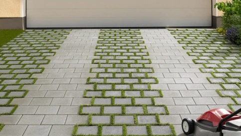 MultiTec-Öko in grau mit Grasfuge