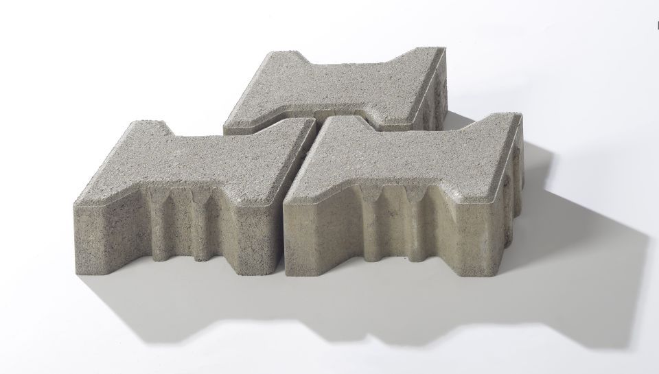 Doppel-T Aqua 8 cm grau