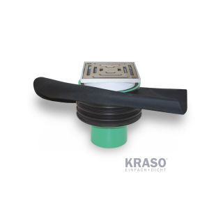 KRASO Bodenablauf Typ FS - KG 2000 (ohne/mit Folienflansch)