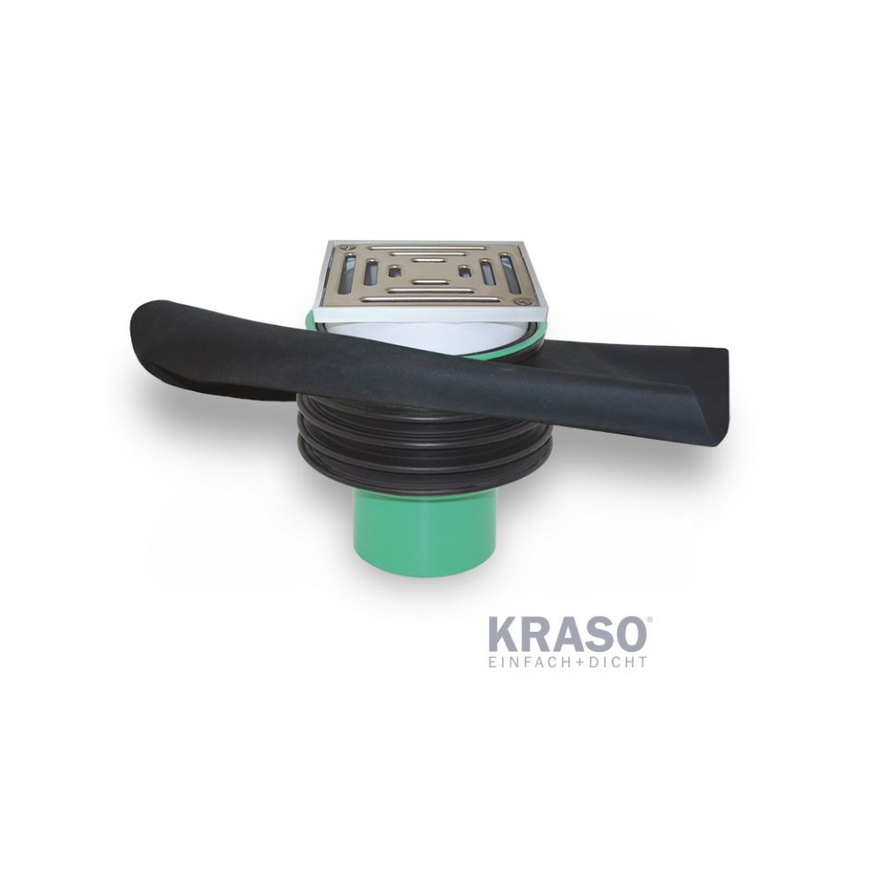 KRASO Bodenablauf Typ FS - KG 2000 (ohne/mit Folienflansch)