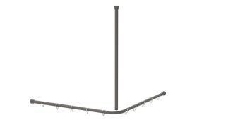 DUSCHVORHANGSTANGE DVS-L-B