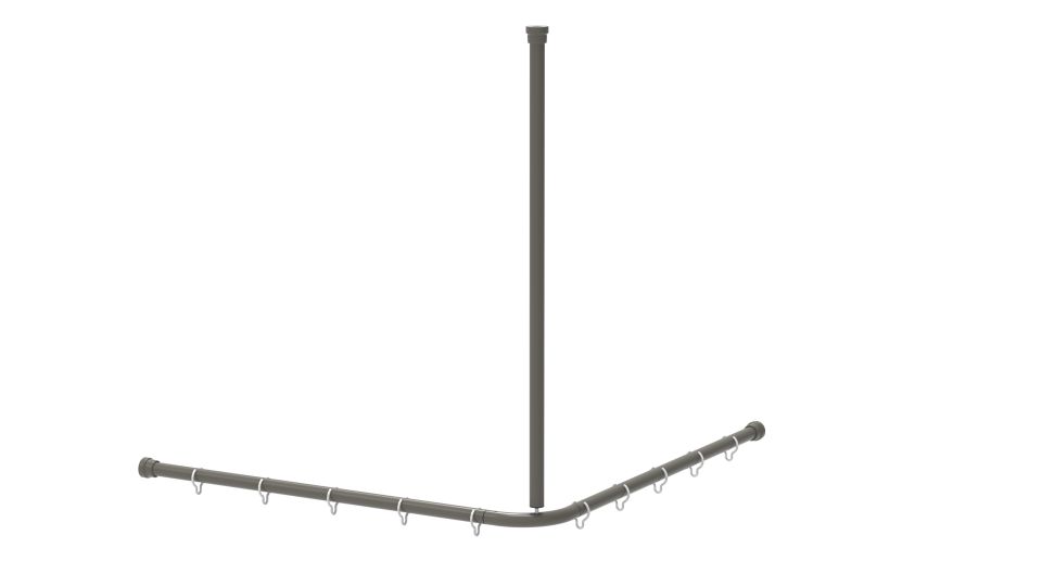 DUSCHVORHANGSTANGE DVS-L-B