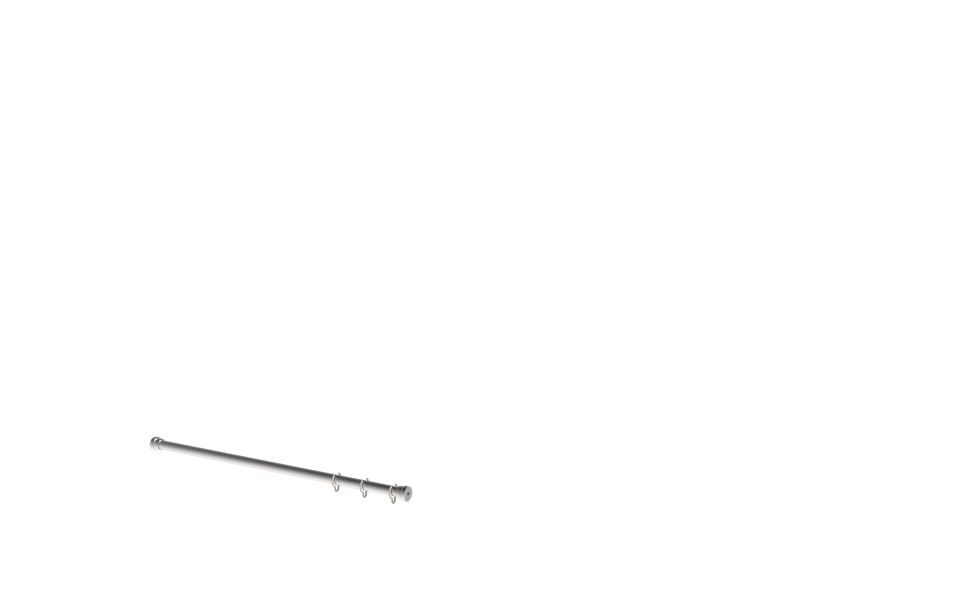 DUSCHVORHANGSTANGE DVS-G-1000 ELOXIERT