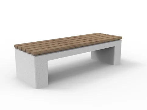Betonbank Urbano Cubo Wood