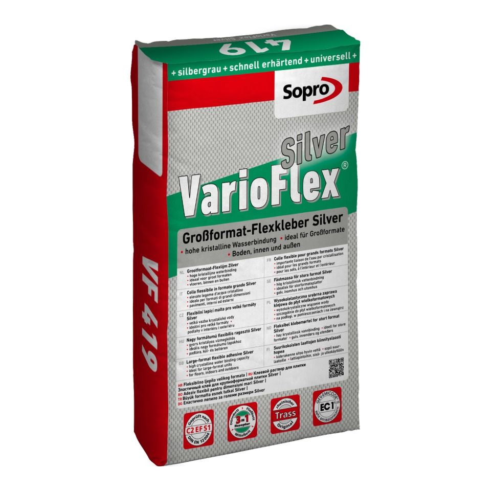Sopro Fliesenkleber Varioflex® Silver Großformat-Flexkleber