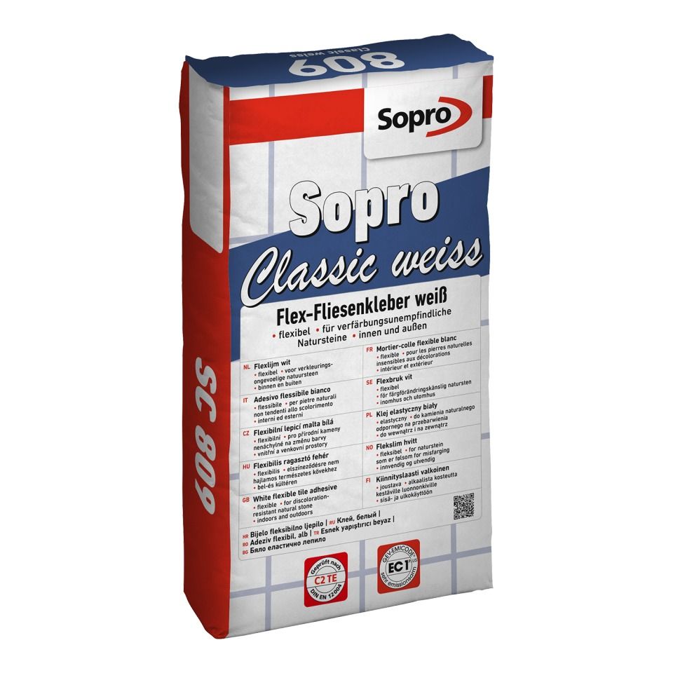 Sopro Flex-Fliesenkleber Classic weiß
