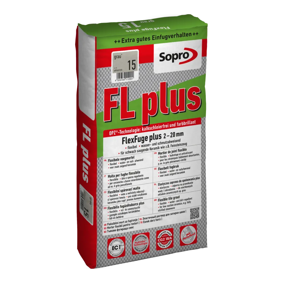 FlexFuge plus betongrau 14 Beutel 5 KG EPD-DBC-20220217-IBF1-EN